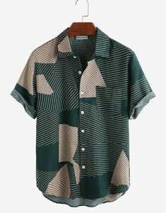 Striped Color Block Shirts