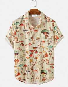 Colorful Element Pattern Print Shirts