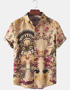 Cotton Tribal Pattern Vintage Shirt