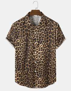 Leopard Print Button Up Shirts